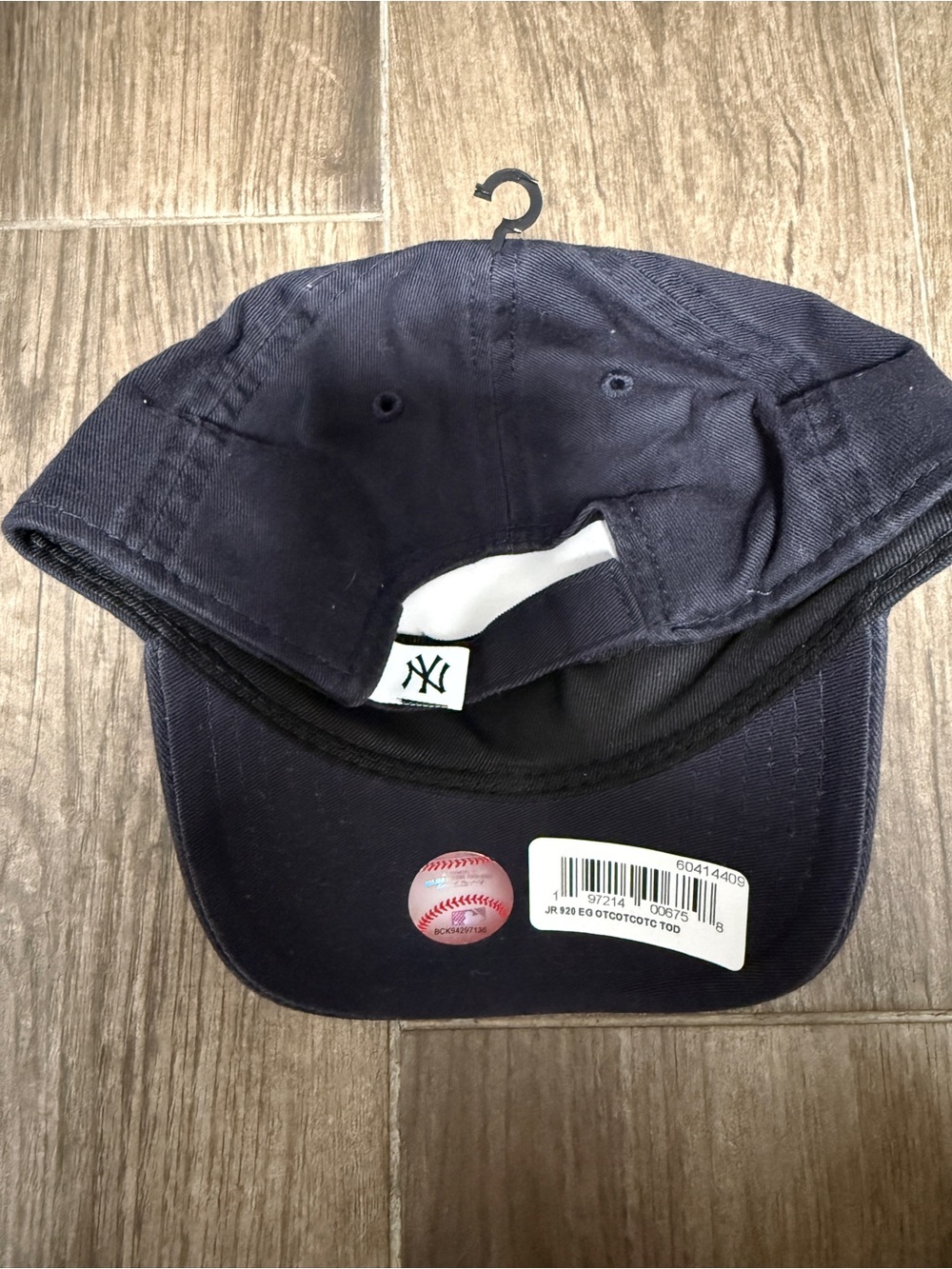 New Era Navy and White Toddler Adjustable NY Cap - Picture 4 of 4